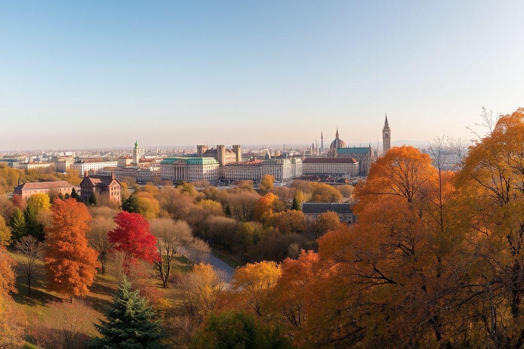  Вертикальная панорама леса весной с цветами