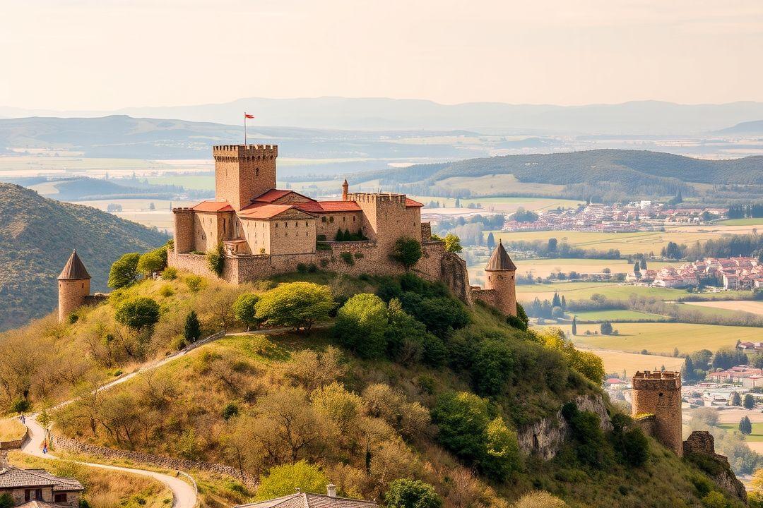  Вертикальная панорама старинной архитектуры в центре города