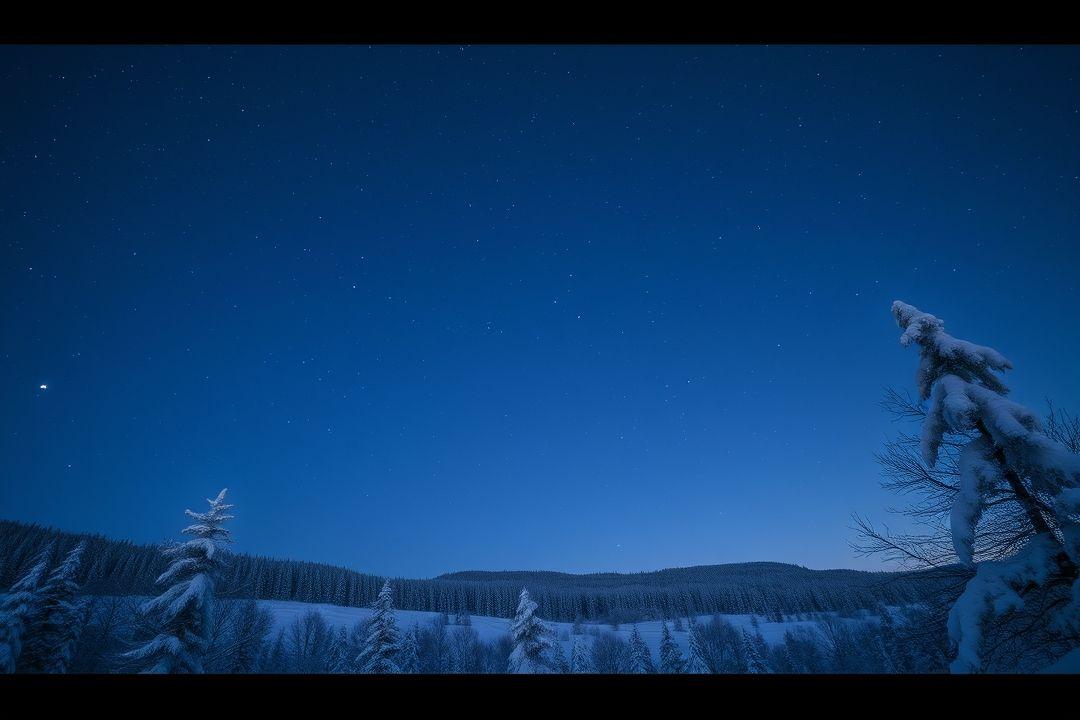  Костер на фоне зимнего леса